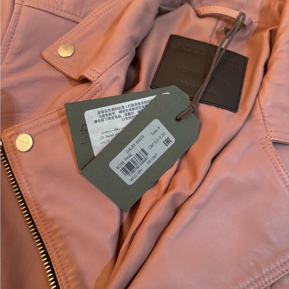 ALLSAINTS LEATHER Dalby Biker jacket - Picture 3 of 5